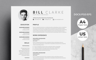 Professional - Bill Clarke Resume Template