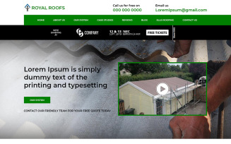 Royal Roofs - Roofing PSD Template