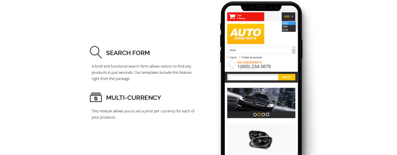 Auto Parts Responsive thème Shopify adaptatif #47703 - Image 4