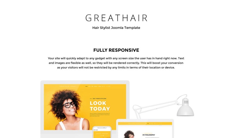 Great Hair - Hair Salon Stylowy szablon Joomla - Obraz funkcji 2