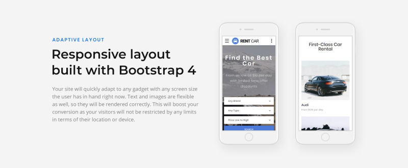 Rent Car - Well-Thought-Out Car Rental Multipage HTML Website Template - Features Image 7