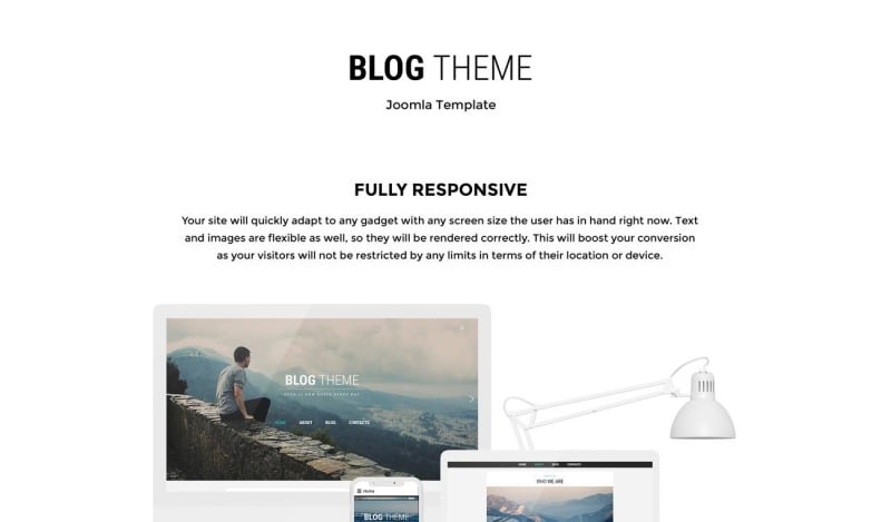 Plantilla de blog Joomla gratuita moderna - Características Imagen 2