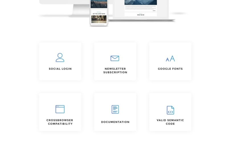 Plantilla de blog Joomla gratuita moderna - Características Imagen 3