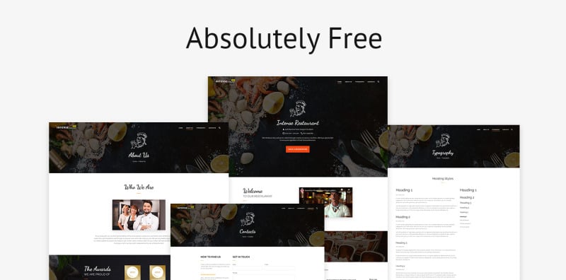 Tema HTML5 gratuito para modelo de site de site de restaurante - Features Image 2