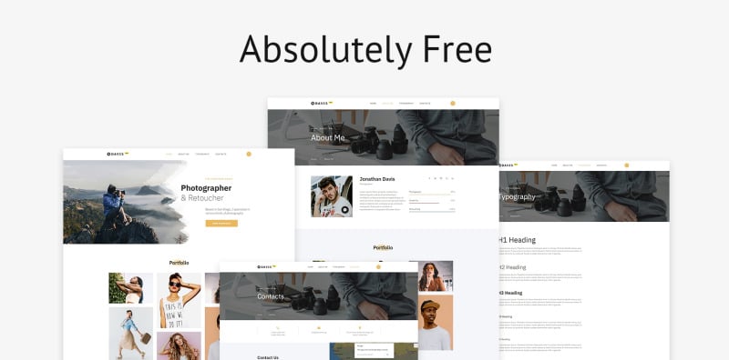 Free HTML5 Theme for Photo Site Website Template - Features Image 2