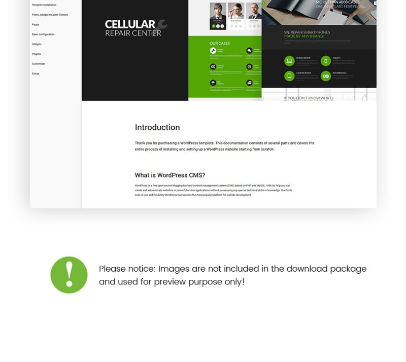 Cellular Repair Center WordPress Theme - TemplateMonster