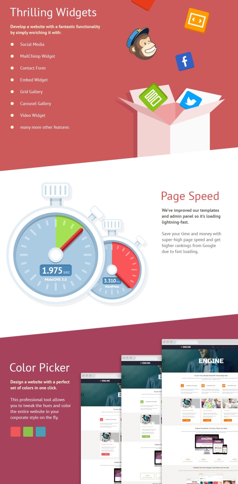 Consulting Moto CMS 3 Template - Features Image 3