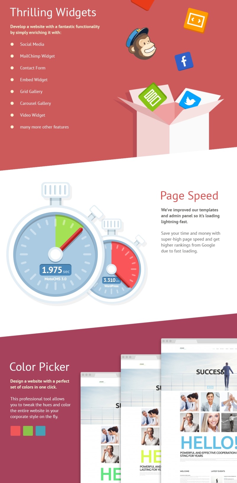 Modèle Business & Services Moto CMS 3 - Caractéristiques de l’image 3