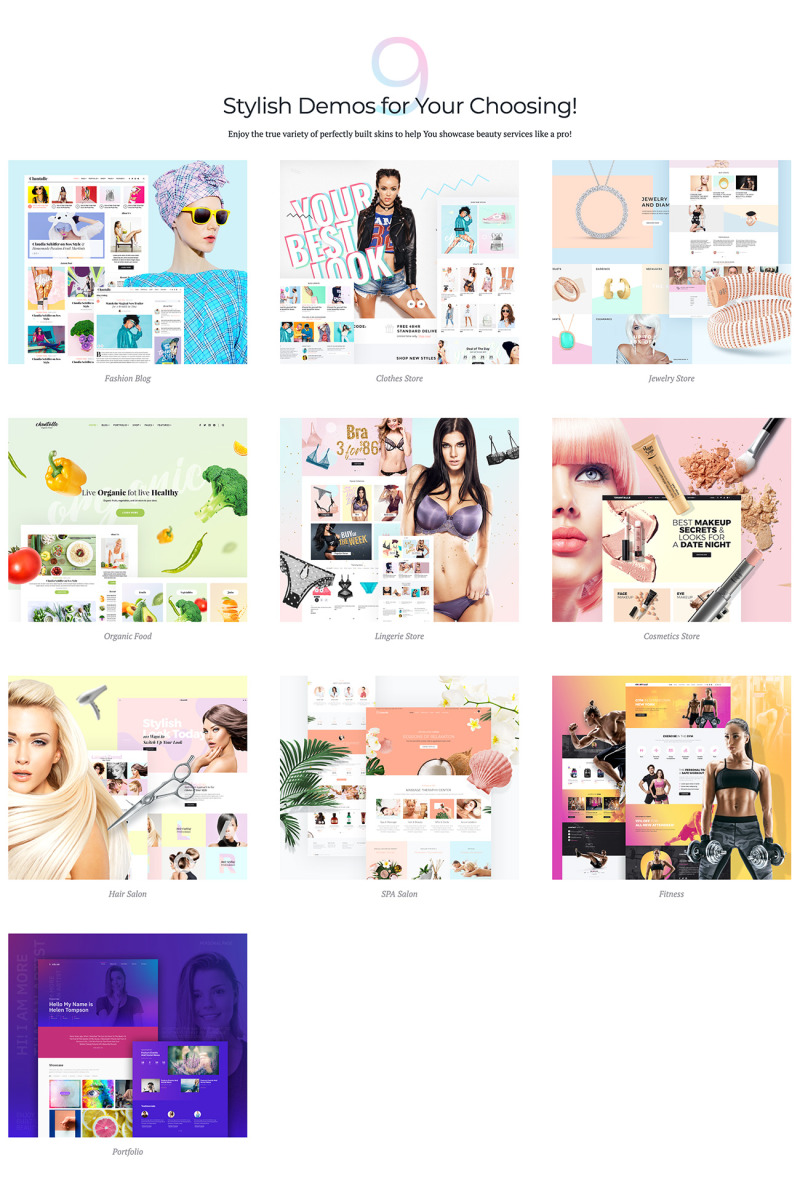 Chantalle - Multipurpose Woman Fashion Elementor WordPress Theme - Features Image 2