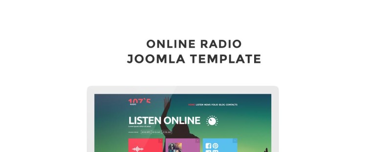 Online Radio Joomla Template - Features Image 1