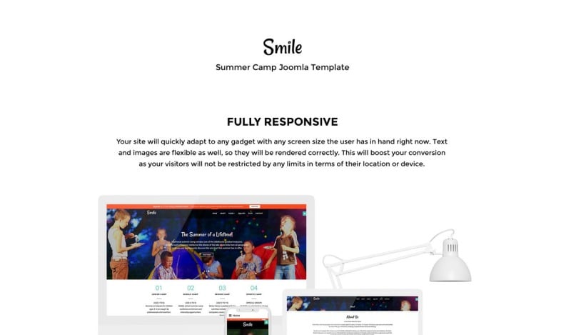 Smile - Summer Camp Free Joomla Template - Features Image 2