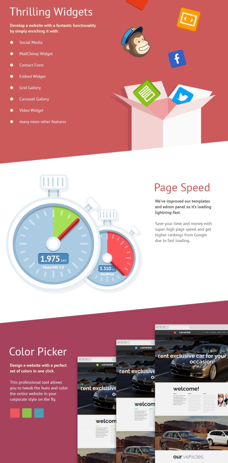 Car Rental Moto CMS 3 Template - Features Image 3