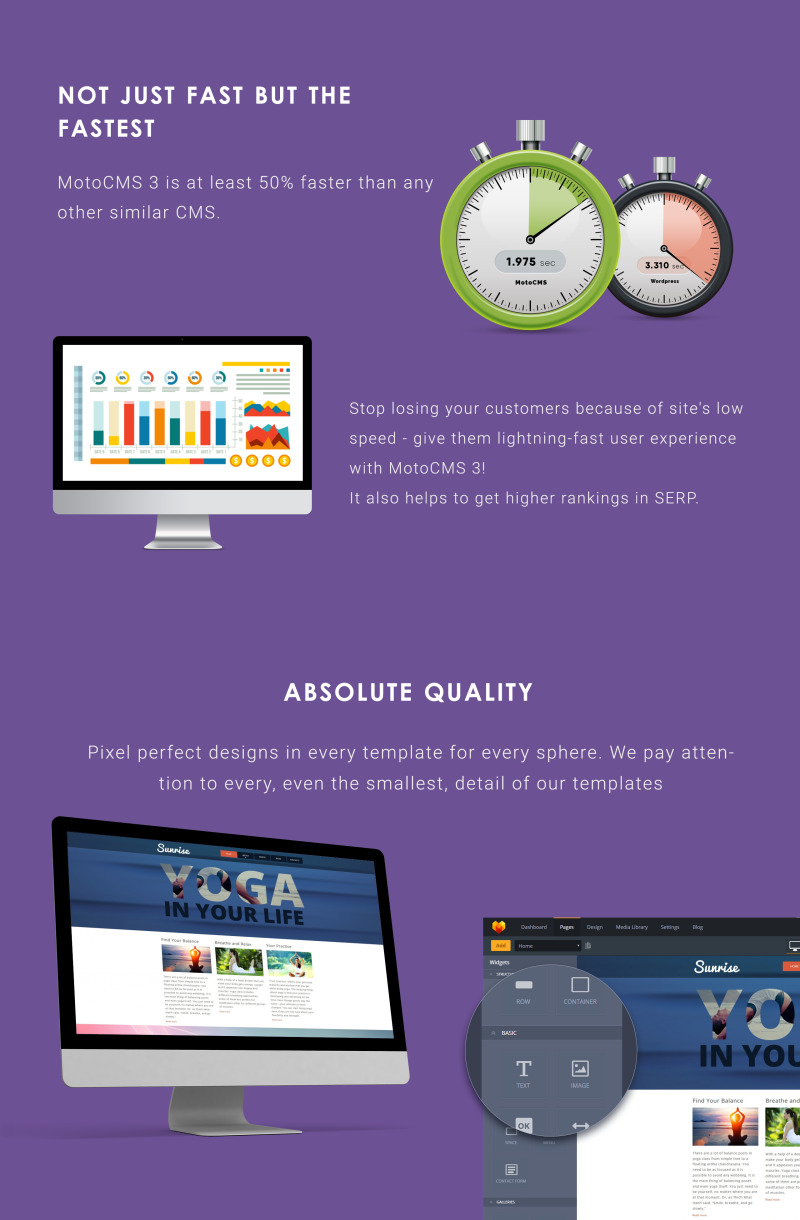 Yoga Website Moto CMS 3 Template - Features Image 4