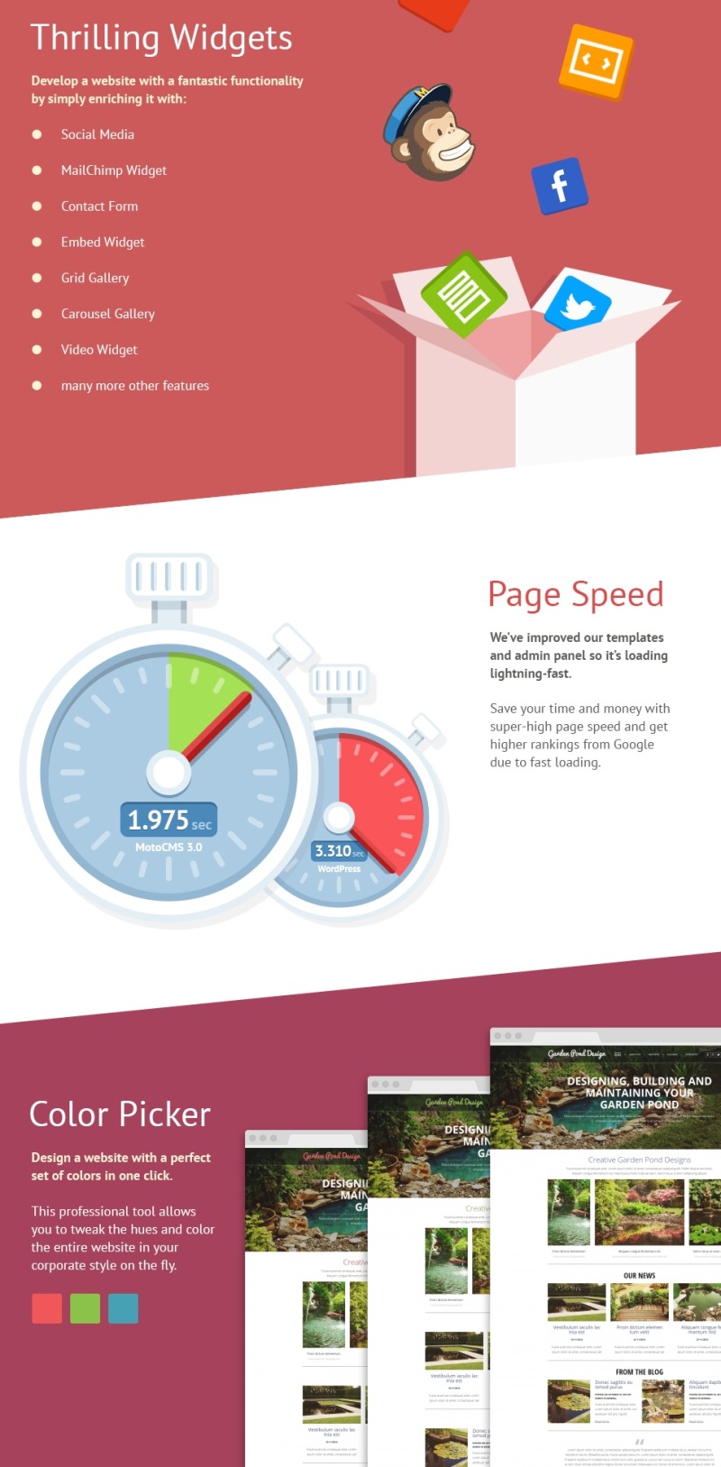 Garden Design Moto CMS 3 Template - Features Image 3