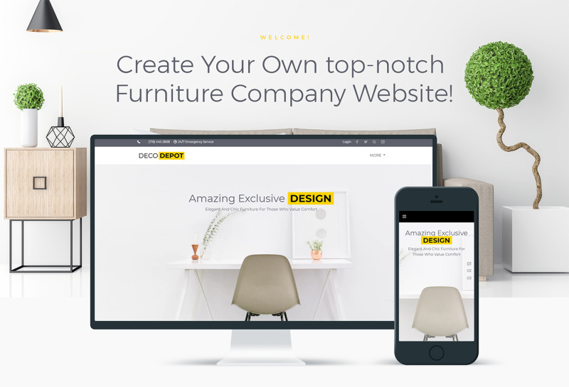 Furniture Company WordPress Theme - Features Image 1