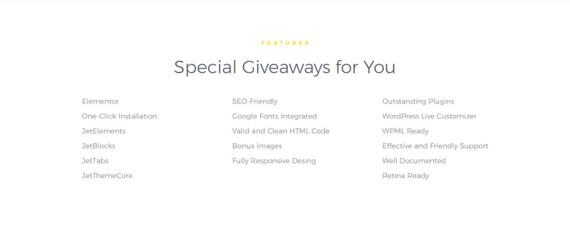 Furniture Company WordPress Theme - Features Image 7
