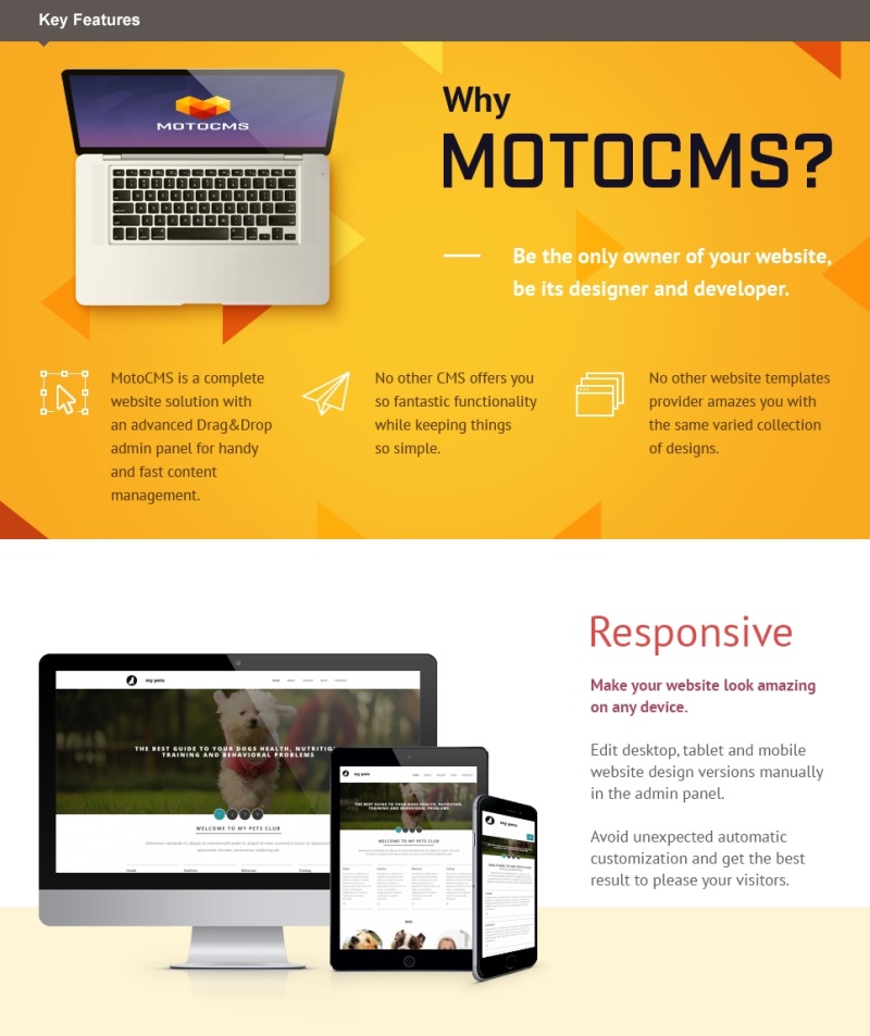 Pet Shop Moto CMS 3 Template modèle Moto CMS 3 #55492 - Image 1