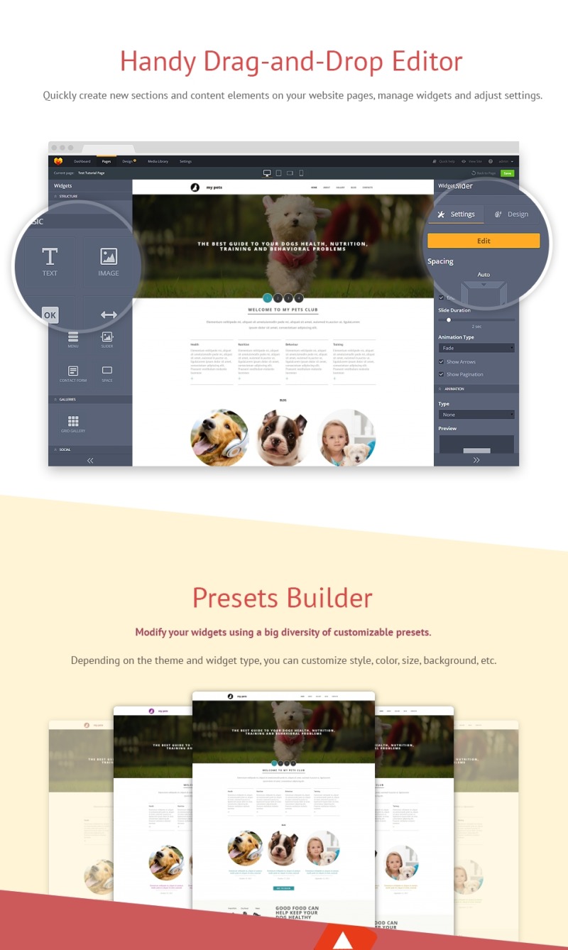 Pet Shop Moto CMS 3 Template modèle Moto CMS 3 #55492 - Image 2
