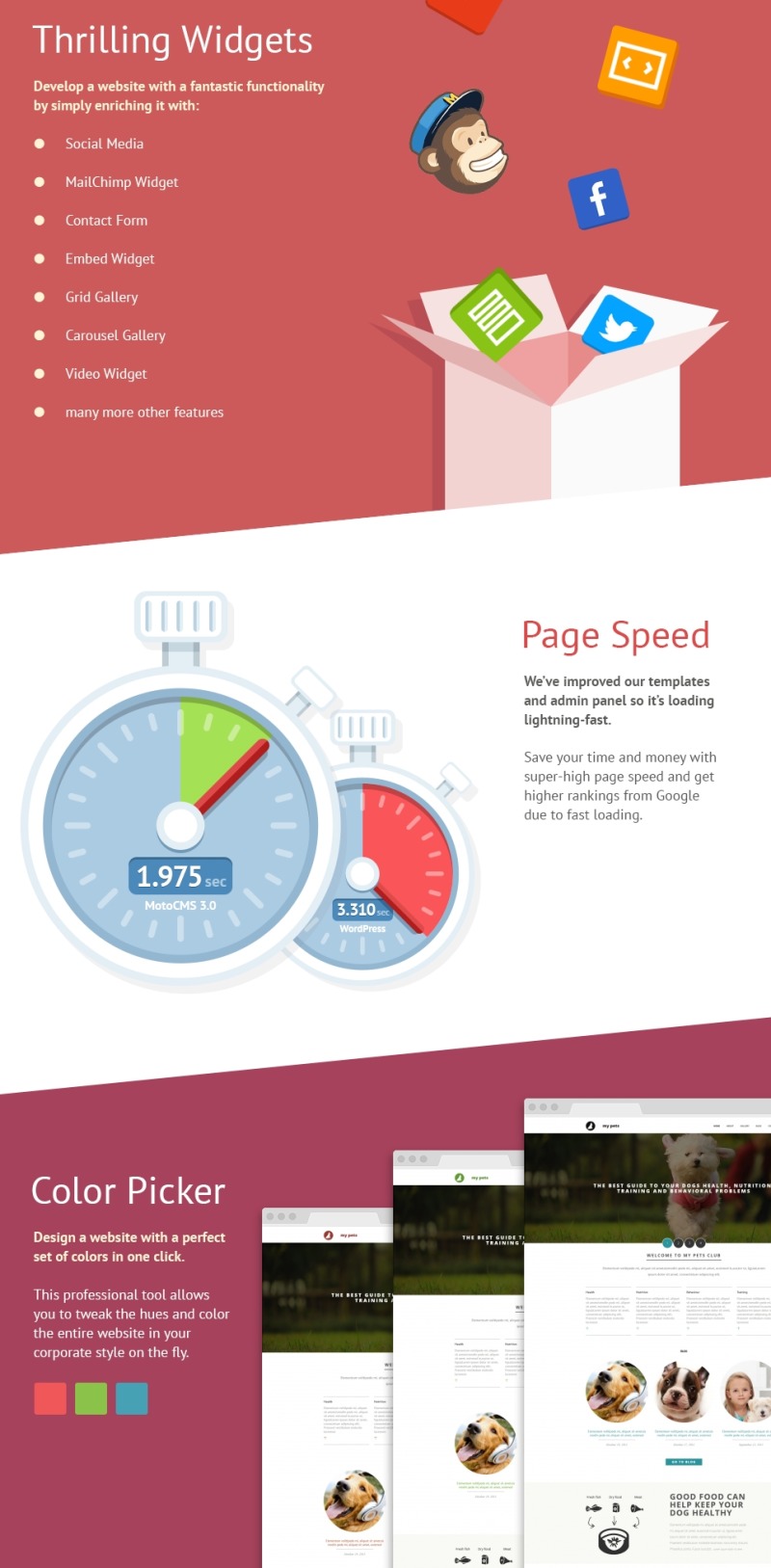 Pet Shop Moto CMS 3 Template modèle Moto CMS 3 #55492 - Image 3