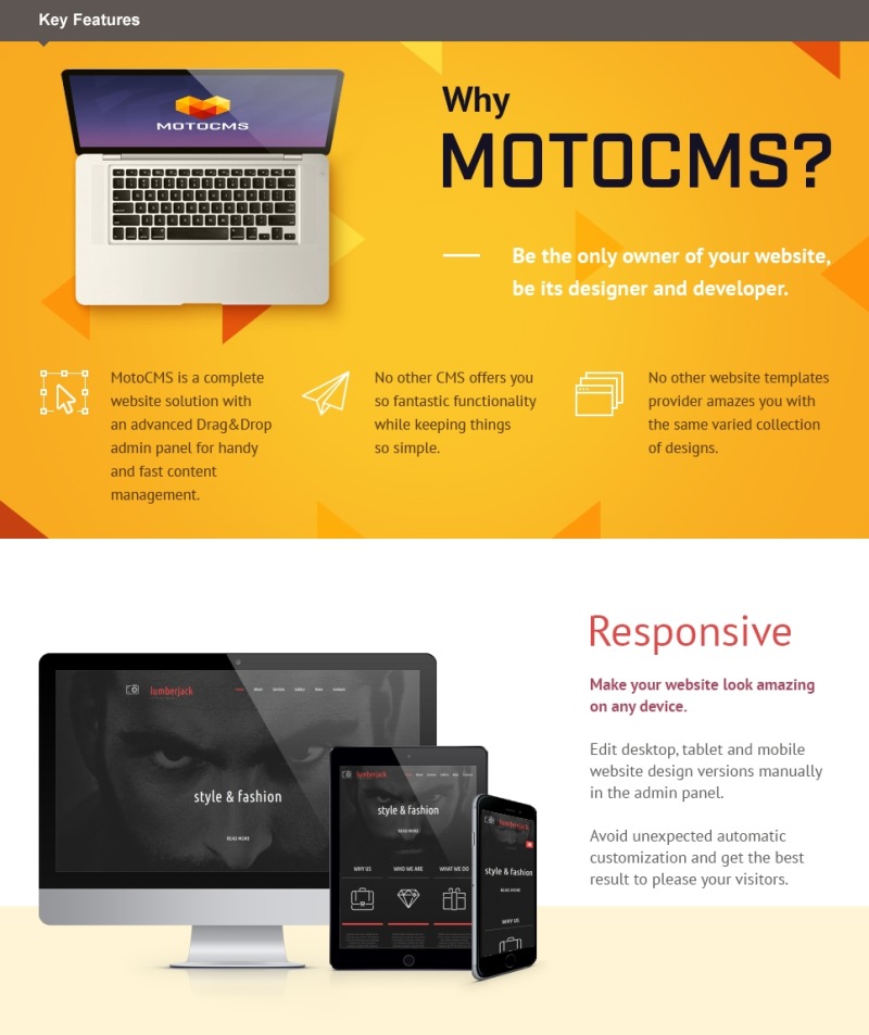 Photographer Portfolio Responsive Photo Gallery Template - Features Image 1
