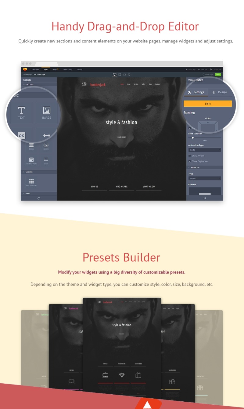 Photographer Portfolio Responsive Photo Gallery Template - Features Image 2