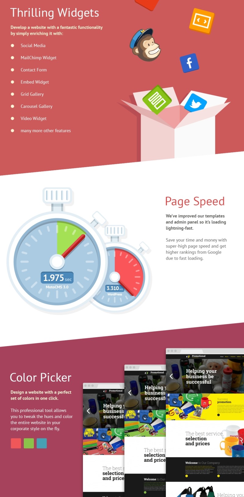 Plantilla Moto CMS 3 Responsive para Sitio de Tienda de Impresión #55540 - Imagen de características 3