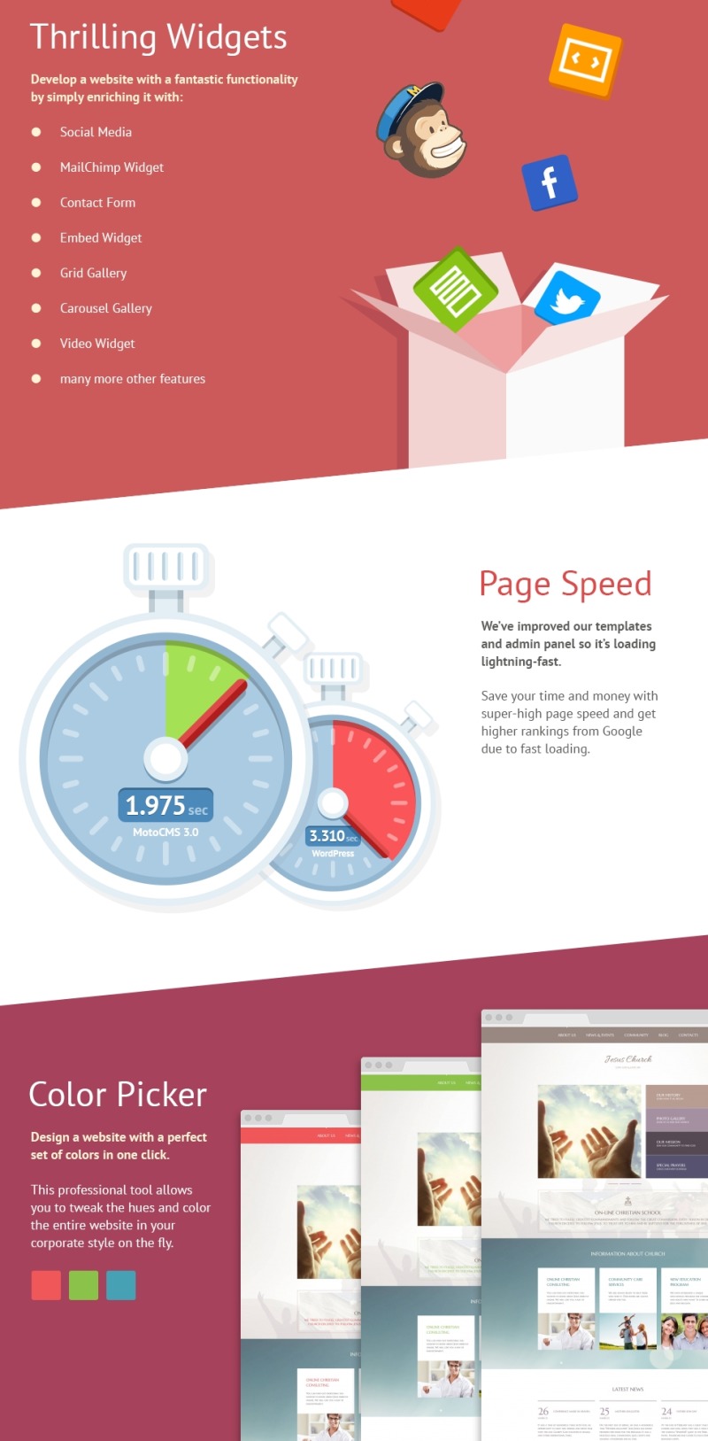 Jesus Church Moto CMS 3 Template - Features Image 3