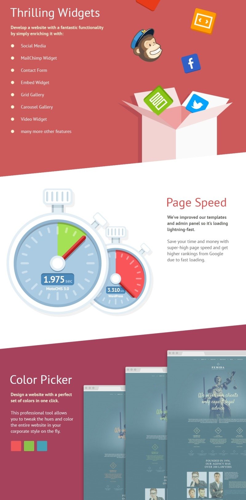 Law Firm Moto CMS 3 Template - Features Image 3