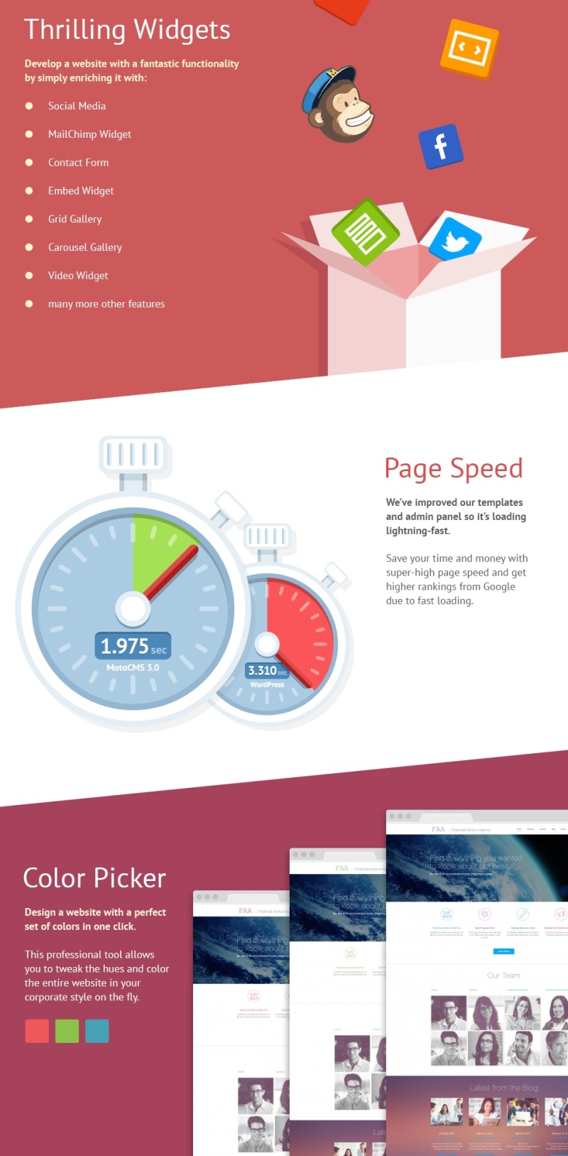 Financial Advisor Responsive Moto CMS 3 Template - Features Image 3