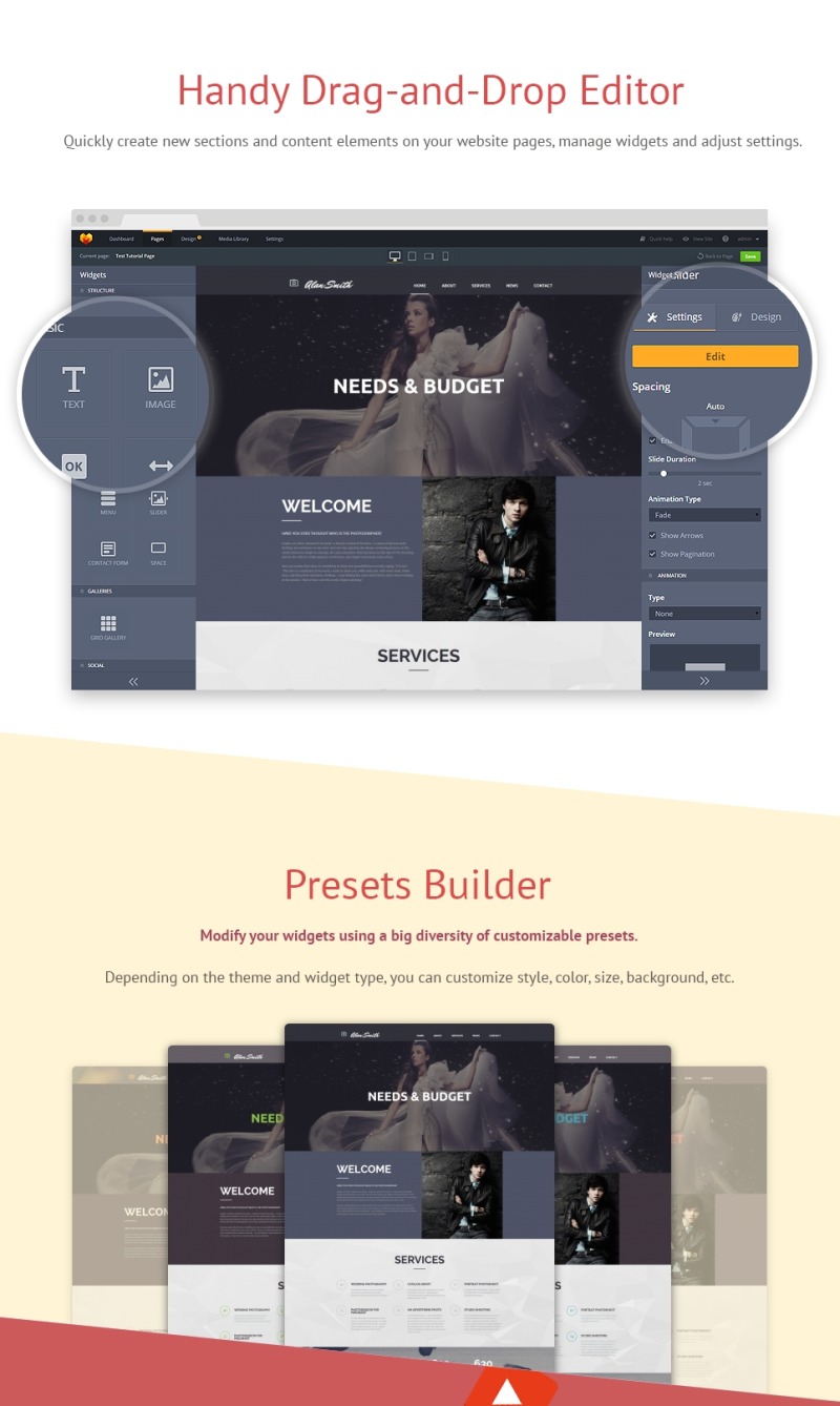 Photographer Portfolio Photo Gallery Template - Features Image 2