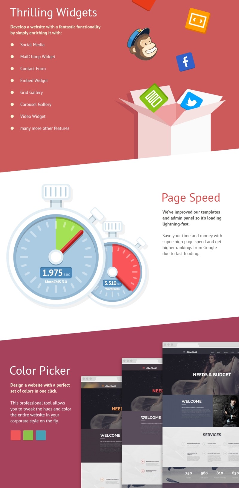 Photographer Portfolio Photo Gallery Template - Features Image 3