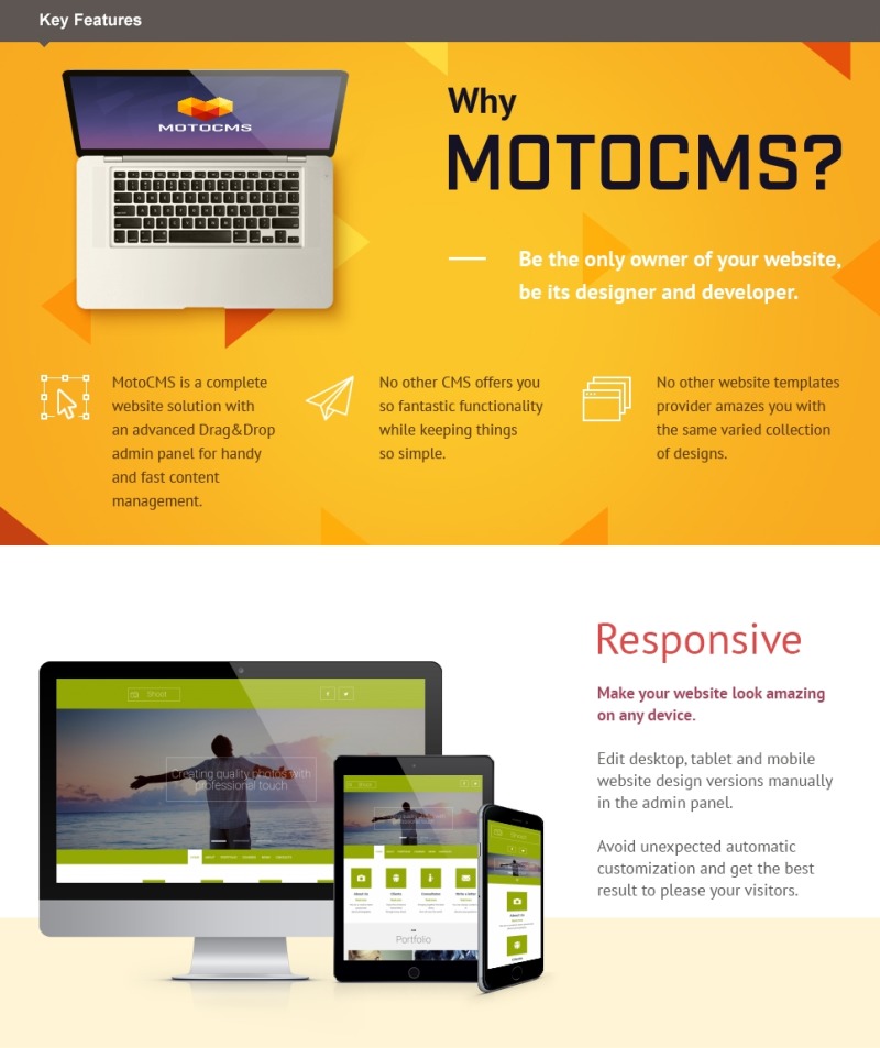 Photographer Portfolio Photo Gallery Template - Features Image 1