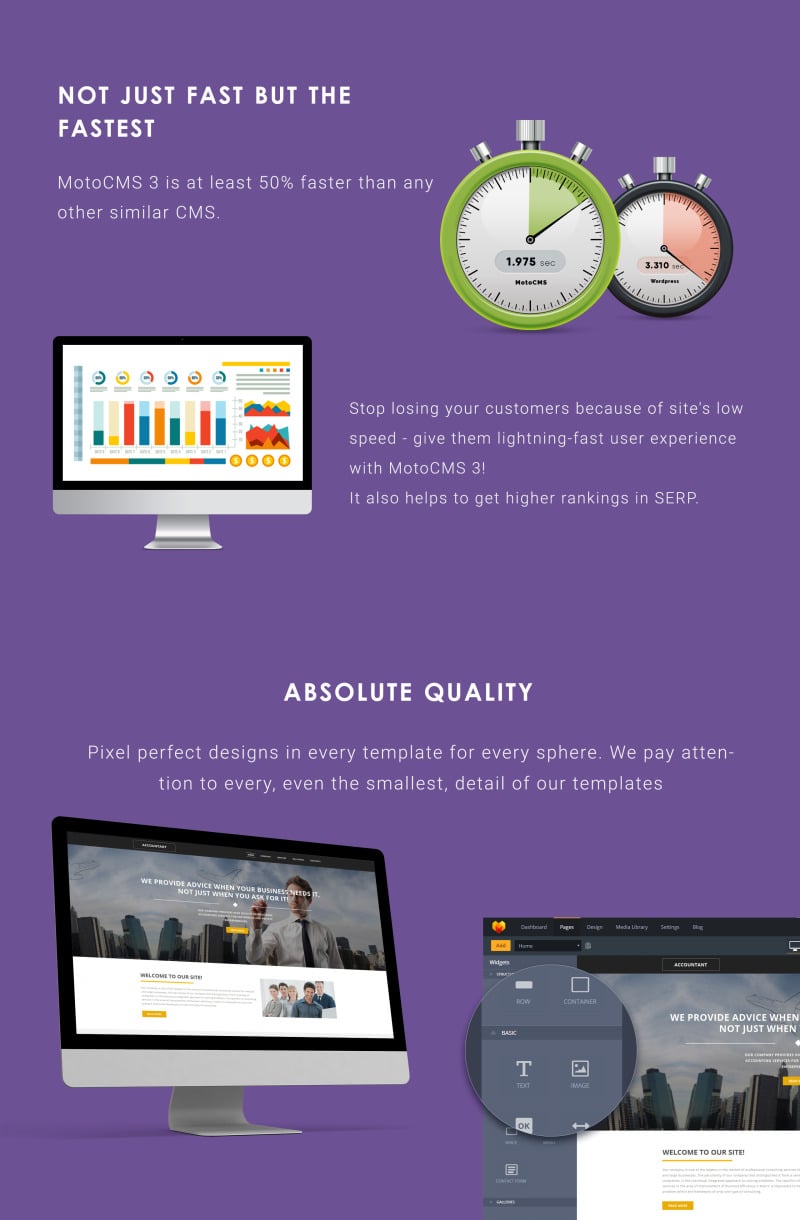 Modèle de site Web de comptabilité Moto CMS 3 - Caractéristiques de l’image 4