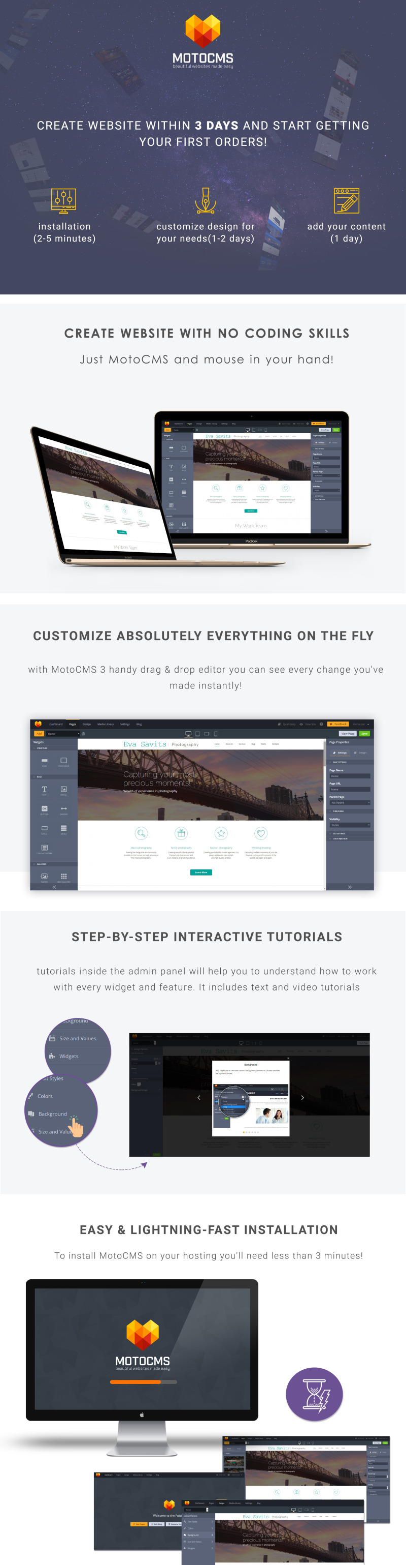 Eva Savits - Photo Portfolio Photo Gallery Template - Features Image 1