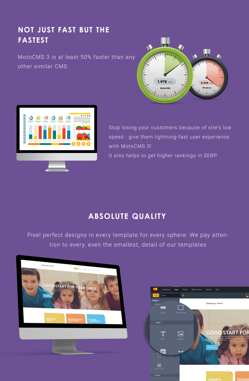 Primary School Moto CMS 3 Template - Features Image 4