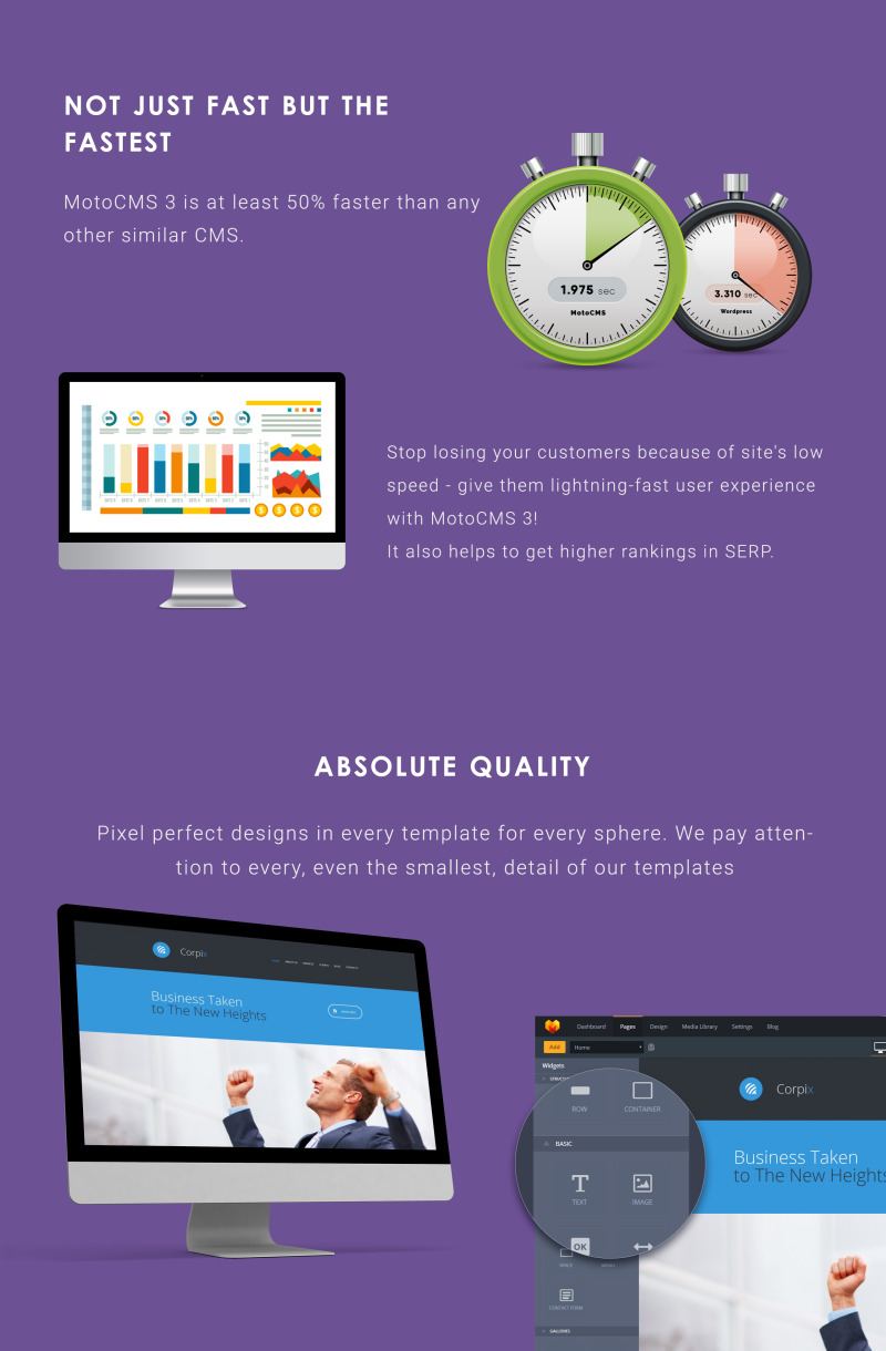 Business Consulting Moto CMS 3 Template - Features Image 4