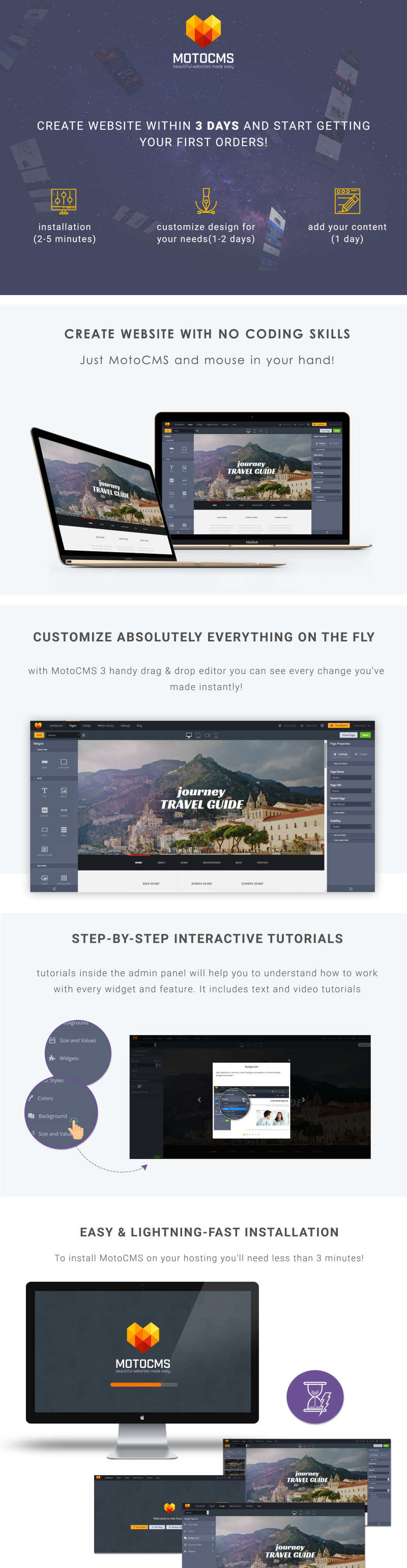 Journey - Travel Agency Moto CMS 3 Template - Features Image 1