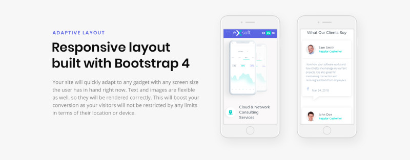 eXsoft-软件公司响应式网站模板 - Features Image 5