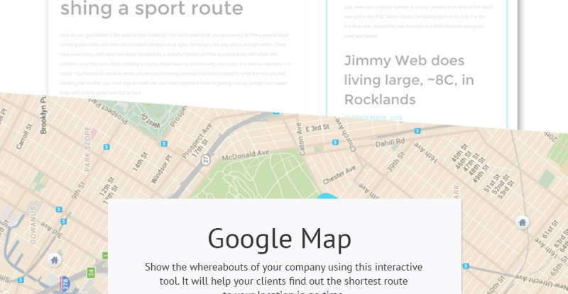 Rock Climbing Club Website Template - Features Image 3