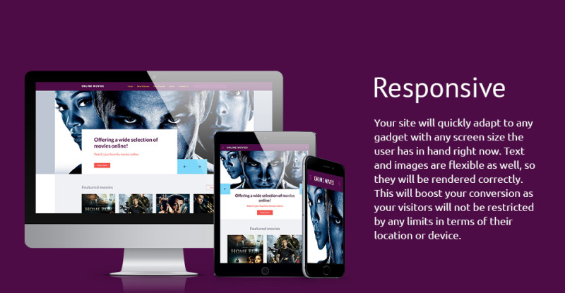 Online Movies Website Template #57702 - TemplateMonster