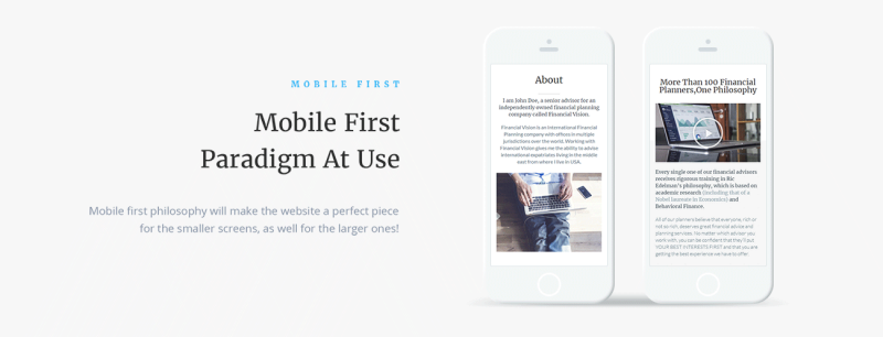 Financial Vision WordPress Theme - Features Image 4