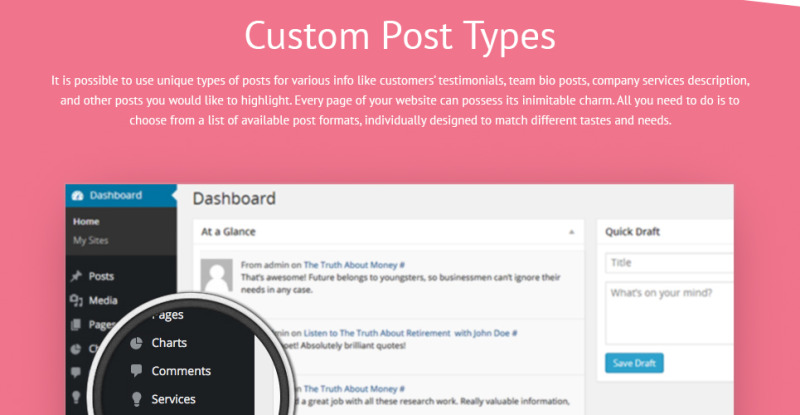 Business & Services Responsive WordPress Theme - Features Image 9