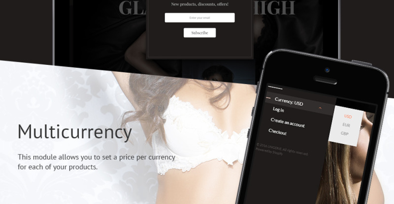 Responsives Shopify Theme für Unterwäsche #58057 - Bildeigenschaften 4