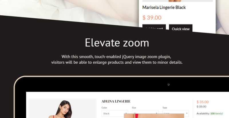 Responsives Shopify Theme für Unterwäsche #58057 - Bildeigenschaften 9