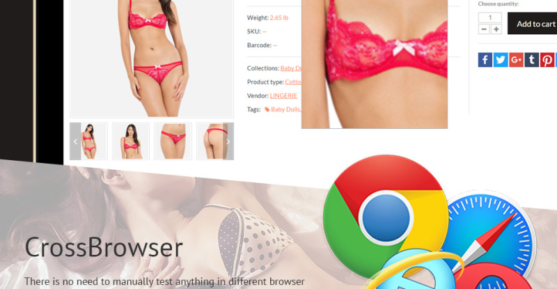 Responsives Shopify Theme für Unterwäsche #58057 - Bildeigenschaften 10