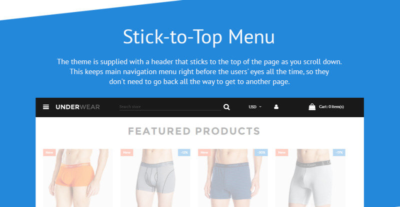 Underwear for Men Shopify Theme - Features Image 2