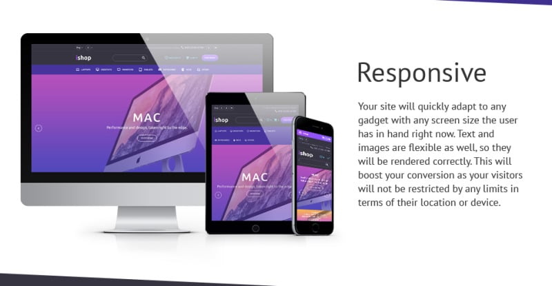 iShop - Computer Store Responsive OpenCart Template - Features Image 2