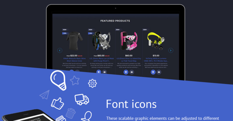 Dykning Online Store Shopify-tema - Funktionsbild 9