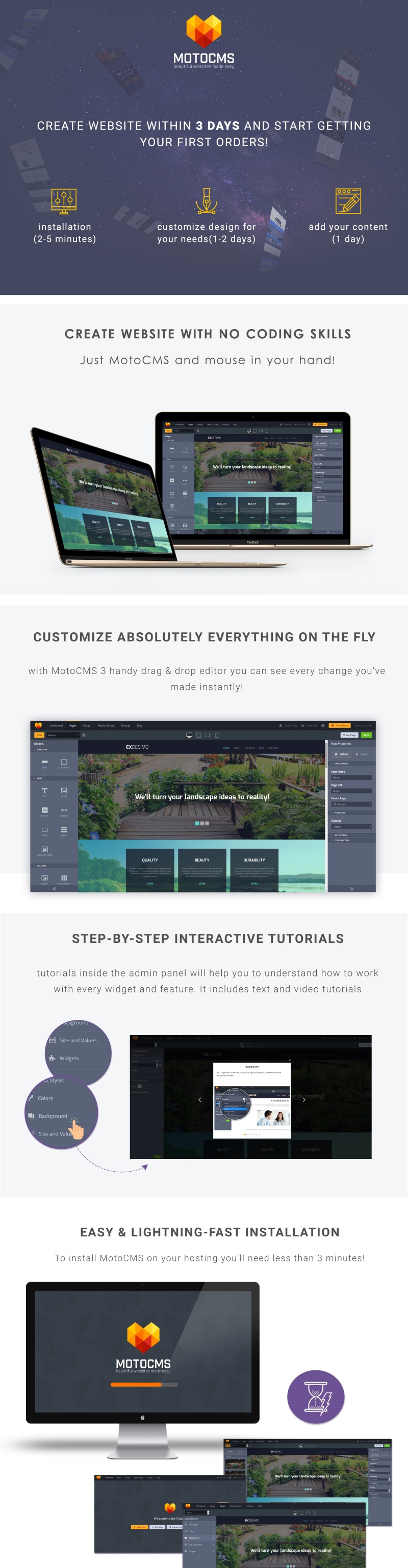 Landscape MotoCMS Website Design - Features Image 1