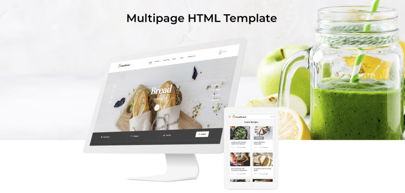 GoodFood-餐厅清洁多页HTML5网站模板 - Features Image 2